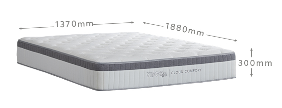 cielo_cloud_comfort_mattress_double_dimensions
